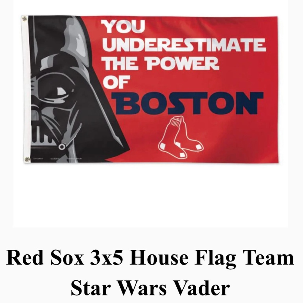 Wincraft Boston Red Sox Star Wars Darth Vader 3 ft by 5ft House Flag